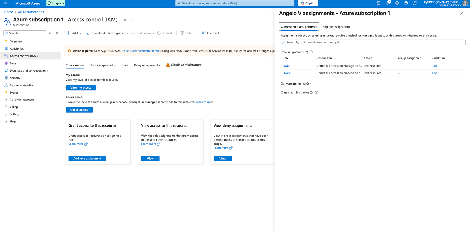 Azure IAM Access Control